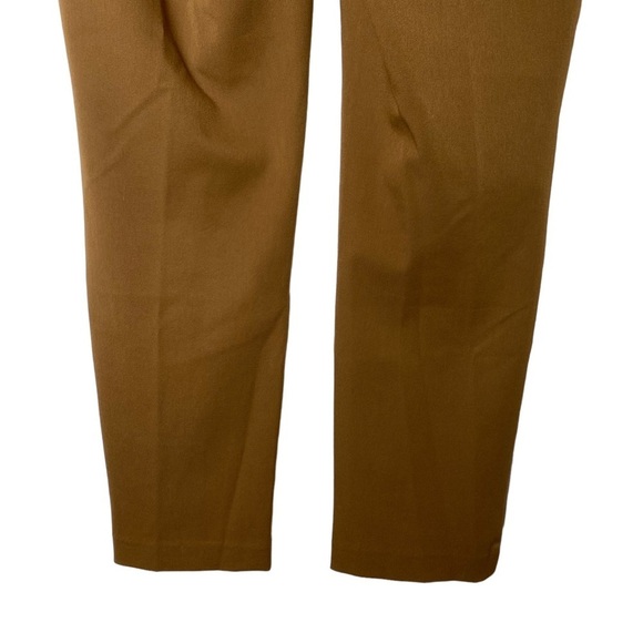Chico's So Slimming Brown Pants Women's Sz 2/Large Short Straight Leg Flat Front - Picture 6 of 16